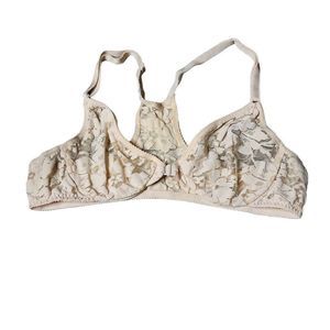 Vintage 90s nude lace front closure Victoria's secret bra